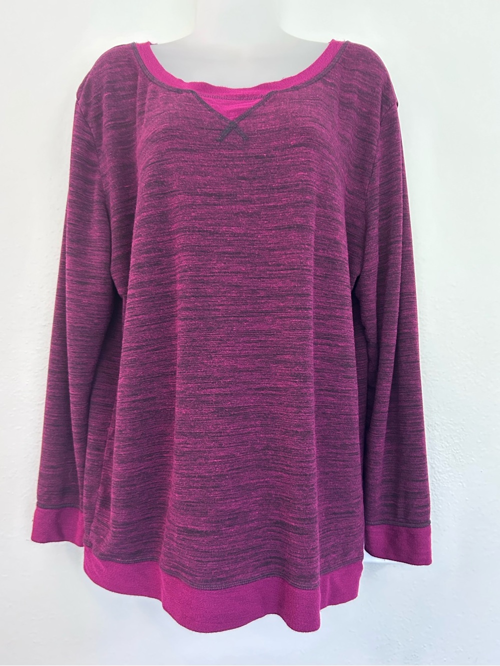 Felina heathered berry 2 piece lounge outfit size XXL